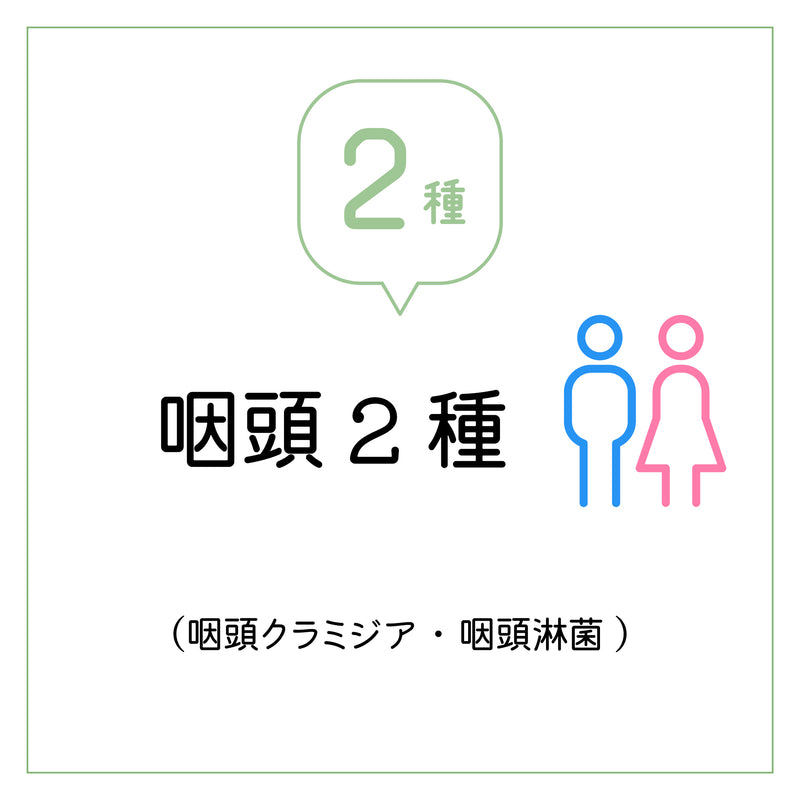 咽頭2種     男女共通　咽頭クラミジア ・咽頭淋菌